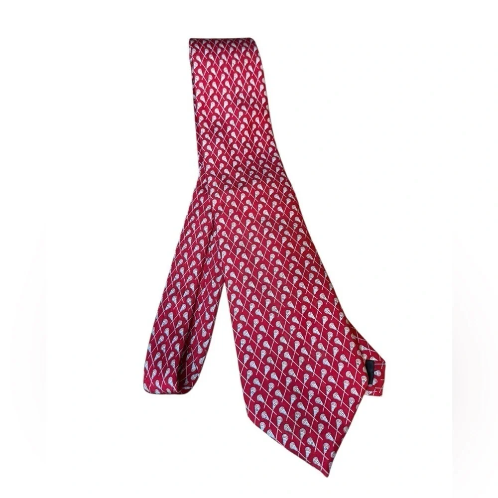 Vineyard Vines Lacrosse Patterned Silk Tie